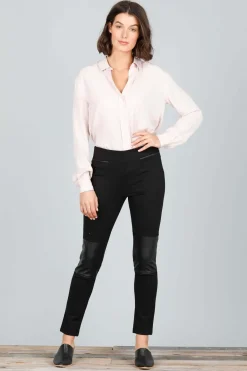Brave + True Cleo Faux Leather Pant in Black
