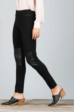 Brave + True Cleo Faux Leather Pant in Black
