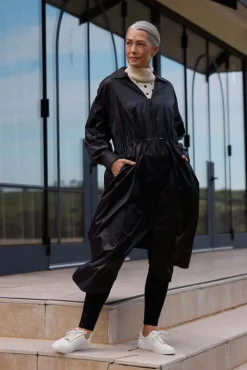 Brave + True Cloudy Day Raincoat in Black