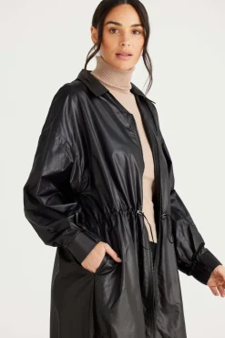Brave + True Cloudy Day Raincoat in Black
