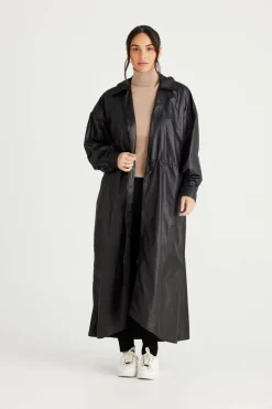 Brave + True Cloudy Day Raincoat in Black