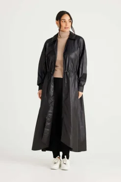 Brave + True Cloudy Day Raincoat in Black