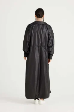Brave + True Cloudy Day Raincoat in Black