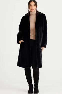 Brave + True Soho Long Coat in Black