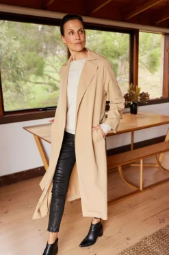 Brave + True Weekender Trench in Tan