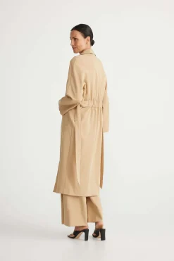 Brave + True Weekender Trench in Tan