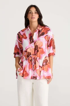 Brave + True Wonderland Top in Azalea