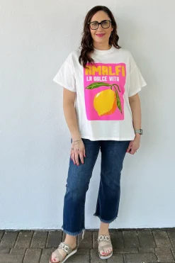 By Frankie Amalfi Pink Lemon Tee