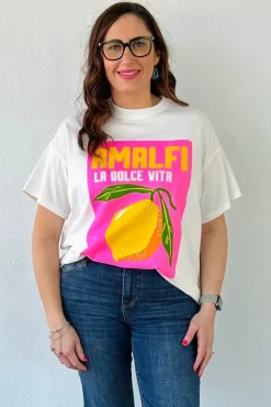By Frankie Amalfi Pink Lemon Tee