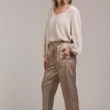 Eb & Ive Allegro Crop Pant in Luxe