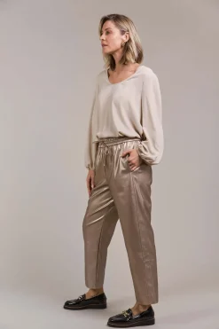 Eb & Ive Allegro Crop Pant in Luxe
