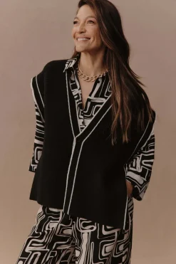 Eb & Ive Avino Knit Vest in Black