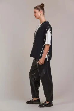 Eb & Ive Avino Knit Vest in Black