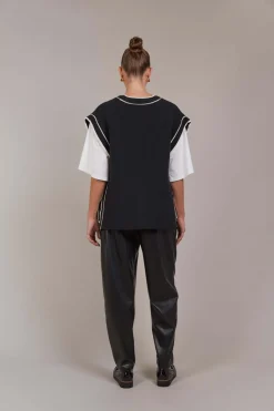 Eb & Ive Avino Knit Vest in Black