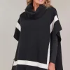 Eb & Ive Avino Poncho in Black