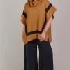 Eb & Ive Avino Poncho in Tobacco