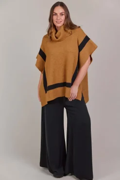 Eb & Ive Avino Poncho in Tobacco