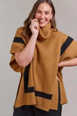 Eb & Ive Avino Poncho in Tobacco