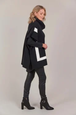 Eb & Ive Avino Poncho in Black