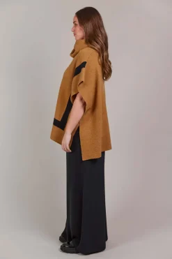 Eb & Ive Avino Poncho in Tobacco