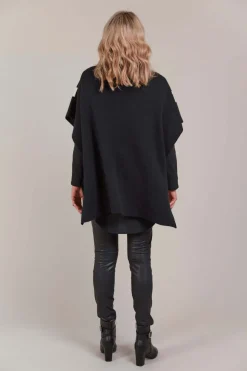 Eb & Ive Avino Poncho in Black