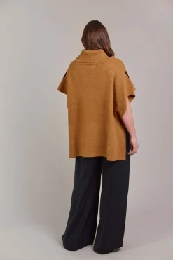 Eb & Ive Avino Poncho in Tobacco