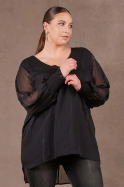 Eb & Ive Bantu Top in Ebony