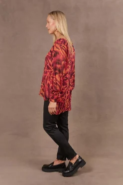 Eb & Ive Bantu Top in Magenta