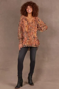 Eb & Ive Bantu Top in Ochre