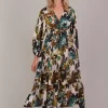 Eb & Ive Elsie Maxi Dress in Botanical Tusk