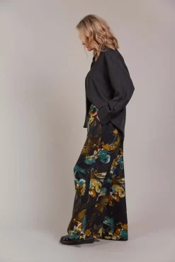 Eb & Ive Elsie Pant in Botanical Black