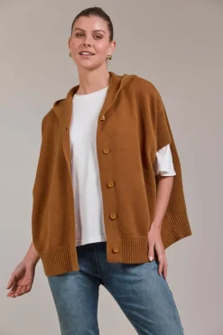 Eb & Ive Estel Hood Knit in Hazel