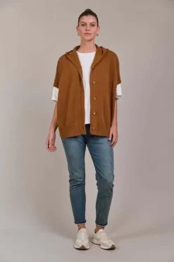 Eb & Ive Estel Hood Knit in Hazel