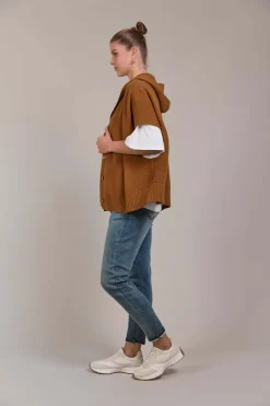 Eb & Ive Estel Hood Knit in Hazel