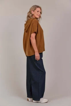 Eb & Ive Estel Hood Knit in Hazel