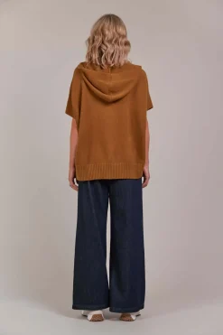 Eb & Ive Estel Hood Knit in Hazel