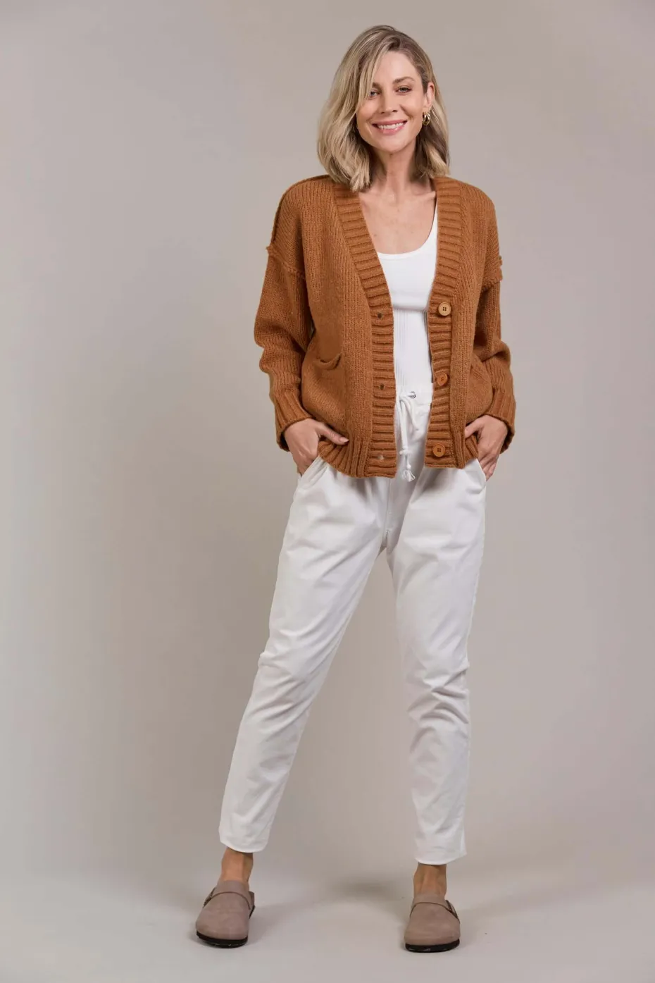 Eb & Ive Katana Cardigan in Hazel