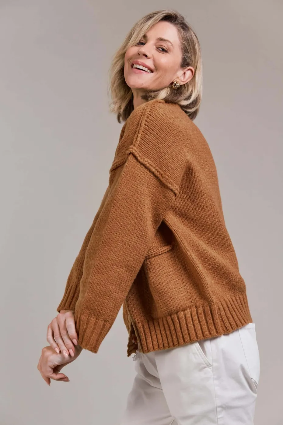 Eb & Ive Katana Cardigan in Hazel