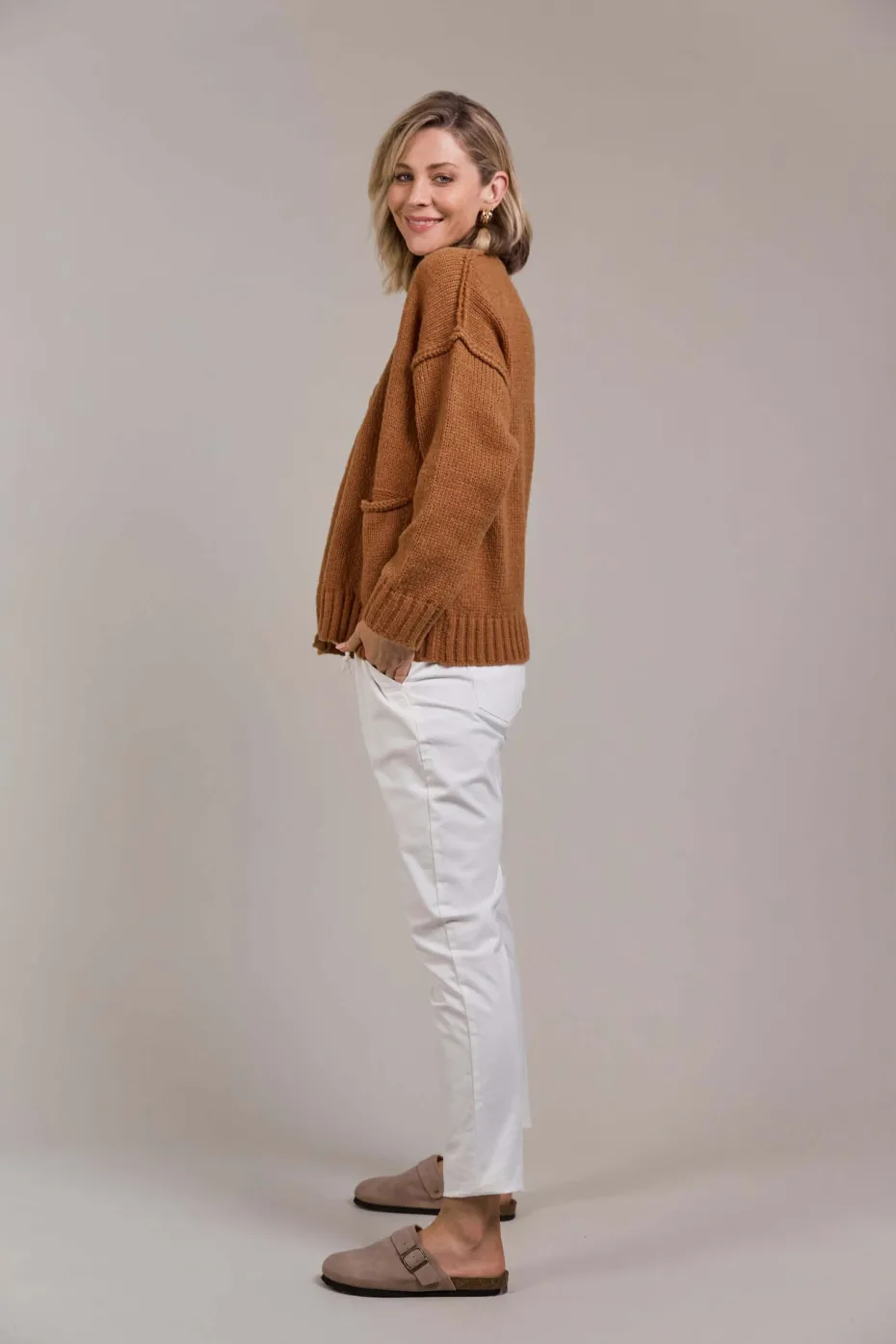 Eb & Ive Katana Cardigan in Hazel