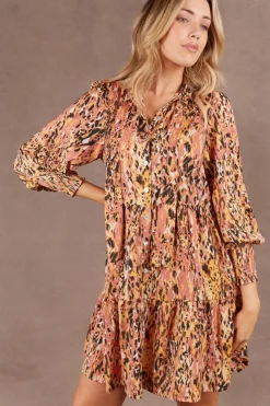 Eb & Ive Mayan Dress in Ochre