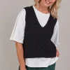 Eb & Ive Naviva Vest in Black
