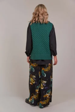 Eb & Ive Naviva Vest in Peacock