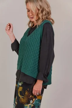 Eb & Ive Naviva Vest in Peacock