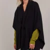 Eb & Ive Palmer Knit Cape in Black