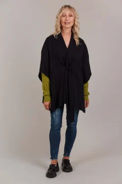 Eb & Ive Palmer Knit Cape in Black