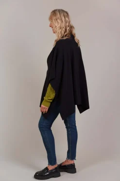 Eb & Ive Palmer Knit Cape in Black
