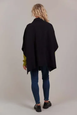 Eb & Ive Palmer Knit Cape in Black