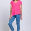 Foil Best Angle Tee in Azalea