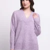 Foil Come Together Sweater in Lilac