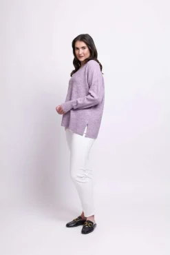 Foil Come Together Sweater in Lilac